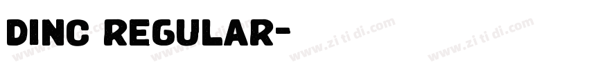 dinc regular字体转换